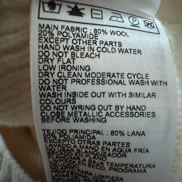 Ba&sh Belem Cardigan Ecru zip wool blend - Picture 14 of 14